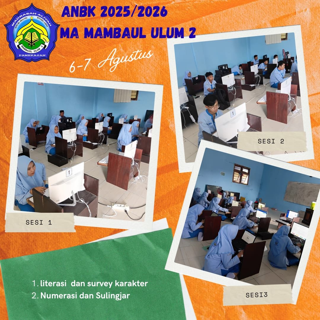 45 Siswa MA Mambaul Ulum 2 Ikuti ANBK 2025